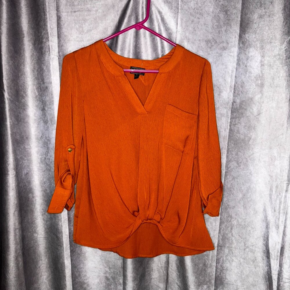 NEW OLM Lightweight V Neck Blouse Top